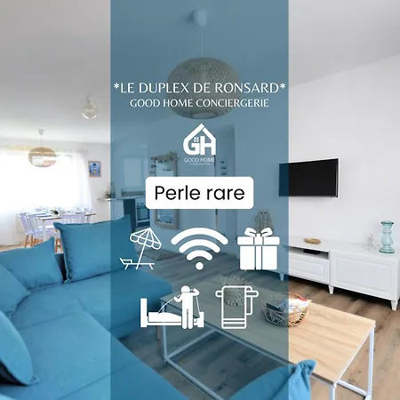 *le Duplex De Ronsard*plage Et Centre-ville Apartment